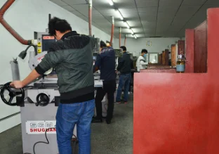 Grinding workshop display